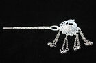 Old Chinese Silver Inlay phoenix Hairpin old Dynasty Palace Pendant
