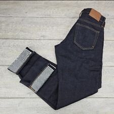 Madewell Jeans Mens Sz 28x32 Blue Denim Selvedge,  Slim Fit, Dark Wash Raw $158
