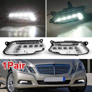 2x LED Fog Lights DRL Daytime Running Light For Mecerdes Benz E350 E550 2010-16 - Picture 1 of 14