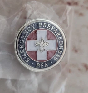 BSA Pfadfinder, Notfallvorsorge, Silver Level Award, 1" Pins #620354, Neu - Bild 1 von 3