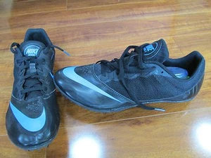 NEW Nike Zoom Rival S 7 Track Running Shoes Men 12.5 Black Blue 616313-004 Spike - Picture 1 of 4