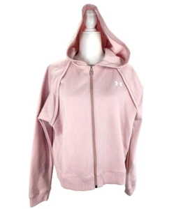 Under Armour Hoodie Loose Fit Crop hellrosa Reißverschluss Large weich - Bild 1 von 9