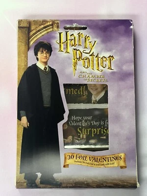 PAPER MAGIC GROUP NOS Vintage 2002 Harry Potter and the Chamber of Secrets 30 Foil Valentines