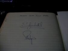 1985 QUEEN ELIZABETH II & PRINCE PHILIP,SIGNED GUEST REGISTER-GREAT WESTERN  RR 