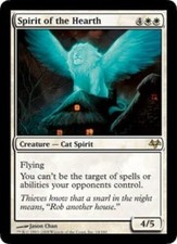 Eventide Spirit of the Hearth - Foil x1 Moderate Play, English Magic Mtg M:tG