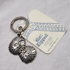 New CHEER Keychain by Key Art- Pom Poms Pewter Key ring Cheerleader - Picture 1 of 7