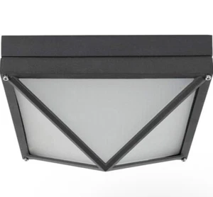 Sunset Lighting F9029-31-3K LED 10-1/4IN Square 12W 120V DIM Frost Glass,Black - Picture 1 of 3