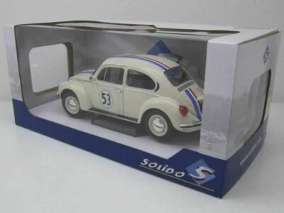 VW BEETLE 1303 #53 HERBIE NEAR SOLIDO S1800505 1/18 LADYBUG 1973 RACER - Image 1 of 4