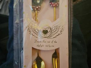 2 Stück Disney Mickey Minnie Löffel und Gabel Set Geschirr für Geschenk Zuhause - Bild 1 von 3