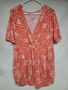 Liz Lange Maternity Orange Blouse (Size XXL) - Picture 1 of 3