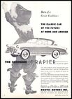 1956 Sunbeam Rapier 2 Door Sedan Classic Car of the Future Vintage Print Ad Art