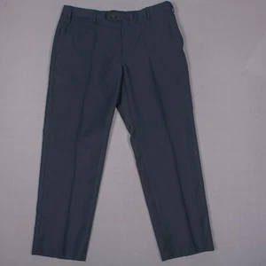 JOS A BANK Traveler Pants Wool Navy Flat Front Dress Pants Actual Size 37 x 29 - Picture 1 of 7
