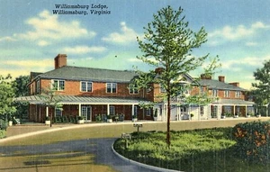 Postcard View of Williamsburg Lodge in Williamsburg, VA.      Y9 - Foto 1 di 2