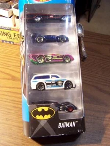 HOT WHEELS VHTF BATMAN GIFT PACK (5 CAR SET) - GTN43 NEW 1/64 - Picture 1 of 5