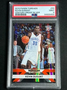 2010 Panini Threads Century Proof Silver Kevin Durant #55 PSA 9 MINT /199 SP - Picture 1 of 3