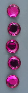 TINY RESIN CHRYSTAL BUTTON - SET OF 5 - Picture 1 of 3