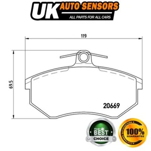 Fits Audi 80 1986-1996 Cabriolet 1991-2000 A4 1994-2001 Brake Pads Set Front AST - Picture 1 of 4