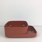 Rosti Denmark 2 Rust Colored  Trays Vintage With Little Wear