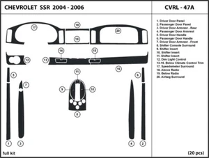 Kit de molduras de tablero de fibra de carbono real interior para Chevrolet SSR 2003-2006 - Imagen 1 de 5