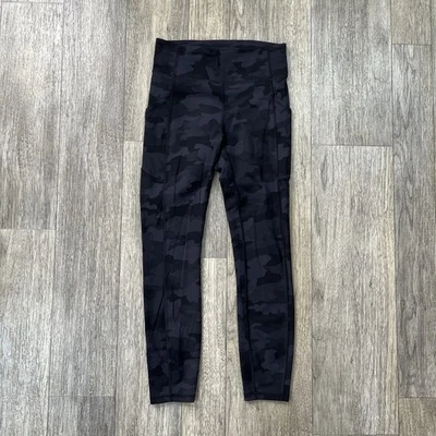 Pantalones de yoga Lululemon Align tiro alto camuflaje negro gris para mujer talla 6 Foto 1 de 4