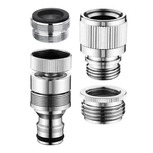 4Pcs Universal Adapters Connectors for Garden and Shower Hose Attachment - Picture 1 of 8