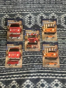Matchbox Germany Lot- 2x VW T2 Bus, 1x Scania P360, 2x VW Karmann Ghia - Picture 1 of 1