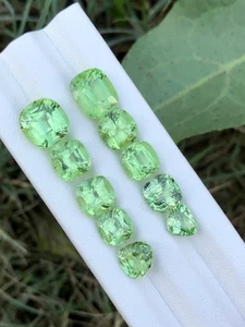 33.50 Top Custom Cut Pakistani Peridot lot with Ludwigite inclusions for Jewelry - Picture 1 of 7