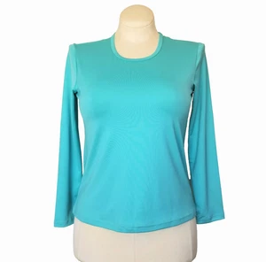 Carolyn Strauss Top Blouse NEW w/ Tags Turquoise Blue Womens Sz XS - Picture 1 of 7