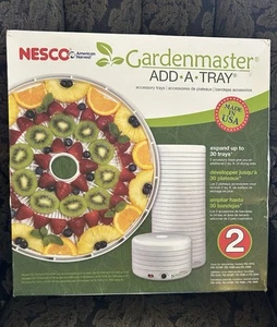 NESCO TR-2 Add-A-Tray 15 1/2” Round Plastic fit 1000 Series Dehydrator Set Of 2 - Picture 1 of 5
