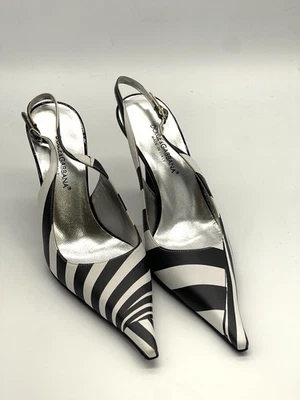 Dolce & Gabbana Women’s Slingback Heels Size 36.5 - Image 1 of 4