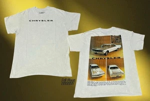 Nueva camiseta vintage Chrysler Letter coche clásico 2 caras para hombre - Imagen 1 de 2