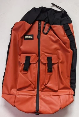 Mochila de lona híbrida Harley Davidson 90327 naranja/negro nueva $144 Foto 1 de 4