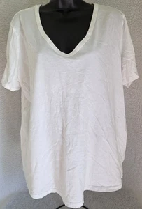Ava & Viv Womens Shirt Top Blouse Size 1X Short Sleeve V Neck - Picture 1 of 24
