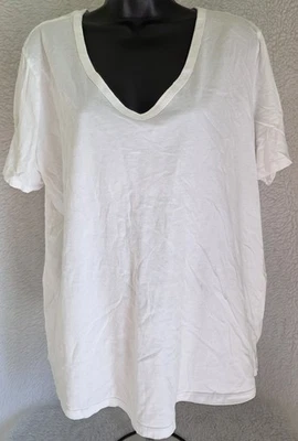 Camisa blusa Ava & Viv para mujer talla 1X manga corta cuello en V Foto 1 de 4