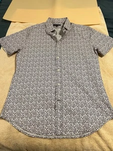 Camicia uomo Express M floreale manica corta cotone con bottoni - Foto 1 di 8
