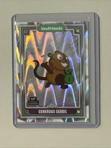 2025 Topps Chrome VeeFriends Generous Gerbil Raywave /199 - Picture 1 of 2
