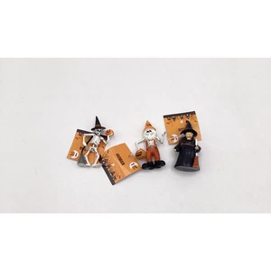 Set Of 3 Target Bullseye 2023 Mini Halloween Figures Witch Human & Skeleton NEW - Picture 1 of 1