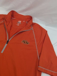 Cutter & Buck 1/4 Zip WindTec Pullover Herren XL orange Oklahoma State Cowboys XL - Bild 1 von 8