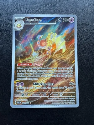 Pokemon Espathra - 197/182 - SV04: Paradox Rift (PAR) - NM - Illustration Rare! - Image 1 of 4