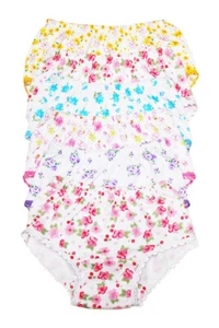 4 Niñas Bragas Niños Preadolescentes Ropa Interior Algodón Liso e Estampados Talla 1-12 - Imagen 1 de 5