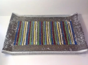 Vintage LE Sweden Large Abstract Pottery Plate Tray Mid Century Modern Decor - Picture 1 of 8