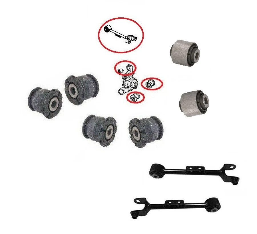Brazos laterales de control superior trasero bujes de nudillo para Honda CR-V CRV 2002-2006 Foto 1 de 1