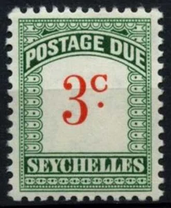 Seychelles 1964 SG#D10, 3c Postage Due MNH #D66991 - Picture 1 of 1