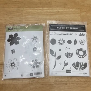 Stampin Up Stamp Lot Unmounted Cling Stamps and Photopolymer Stamps Floral - Picture 1 of 2