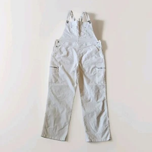 American Eagle Cord Latzhose XXL Damen beige creme weites Bein Y2K Cargo - Bild 1 von 7