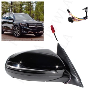 Right Side Heated Blind Spot Mirror For Benz X247 GLB 20-22 Black Painted 13-pin - Bild 1 von 21