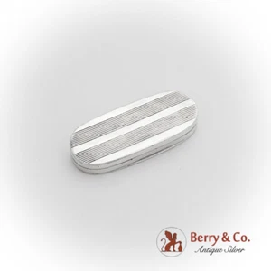 Art Deco Snuff Box Gilt Interior Inner Lid German 800 Standard Silver - Picture 1 of 3