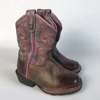 Botas de Vaquero DAN POST Tryke - Infantil Niño Niñas Talla 5 - Cuero Marrón Foto 1 de 4