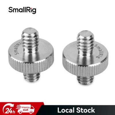 SMALLRIG 1/4" to 1/4" Male Threaded Screw Adapter Double Head Stud Pack of 2-828