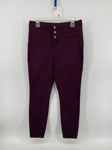 Refuge Skinny Stretch Jeans Womens Size 10 High Rise Purple Denim 31X28 FastShip - Picture 1 of 10